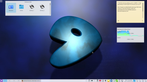 KDE Plasma 5.6.5 on my Clevo W230SS notebook running Gentoo Stable amd64