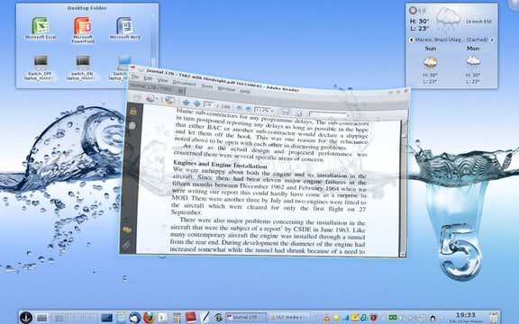 KDE 4.6.2 Desktop Effects - Wobbly Windows