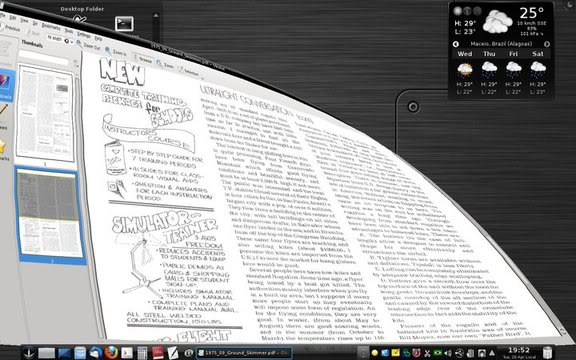Compiz window top corner pulled down in KDE 4.6.2