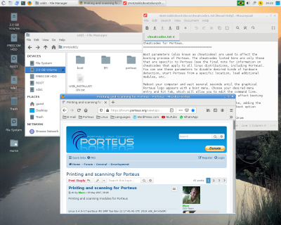 Xfce spin of Live Linux distribution Porteus Linux.