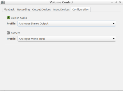 PulseAudio Volume Control - Configuration