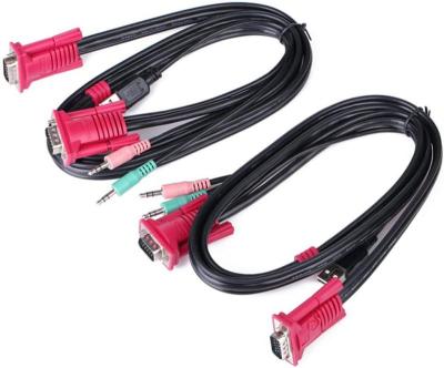 The two custom cables supplied with the MT-261KL KVM switch